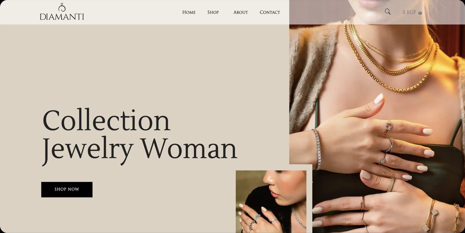 Diamanti Jewellery screen