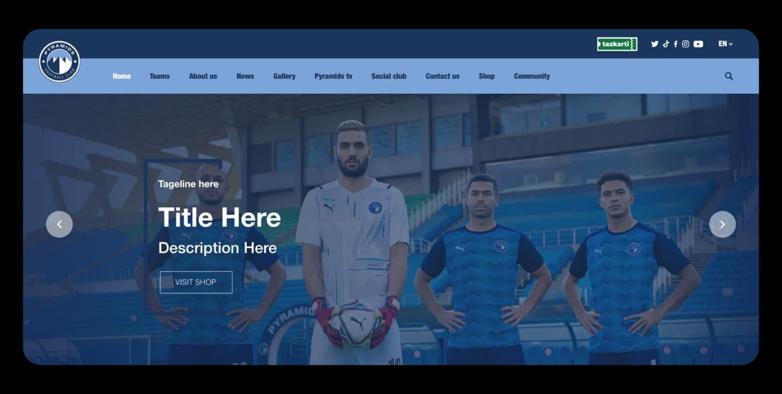 Pyramids FC screen
