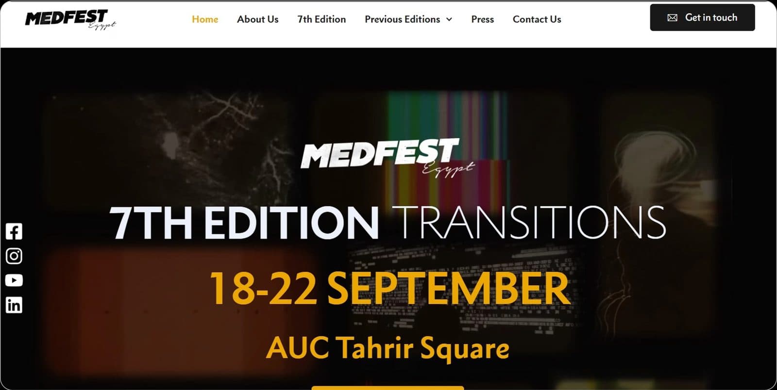 MedFest Egypt screen