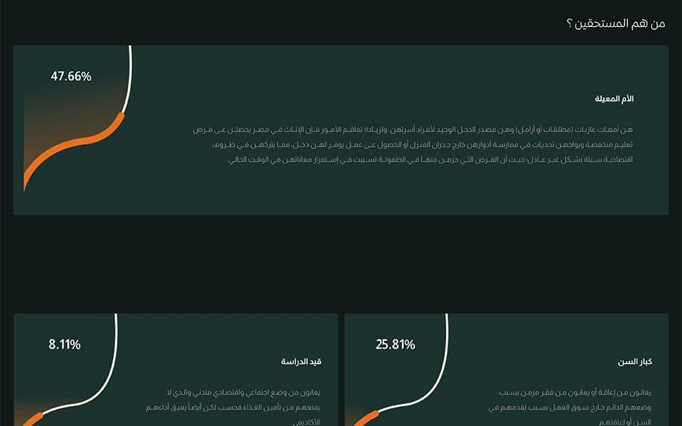Egyptian Food Bank screen
