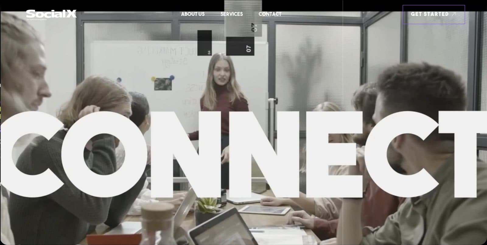 SocialX screen